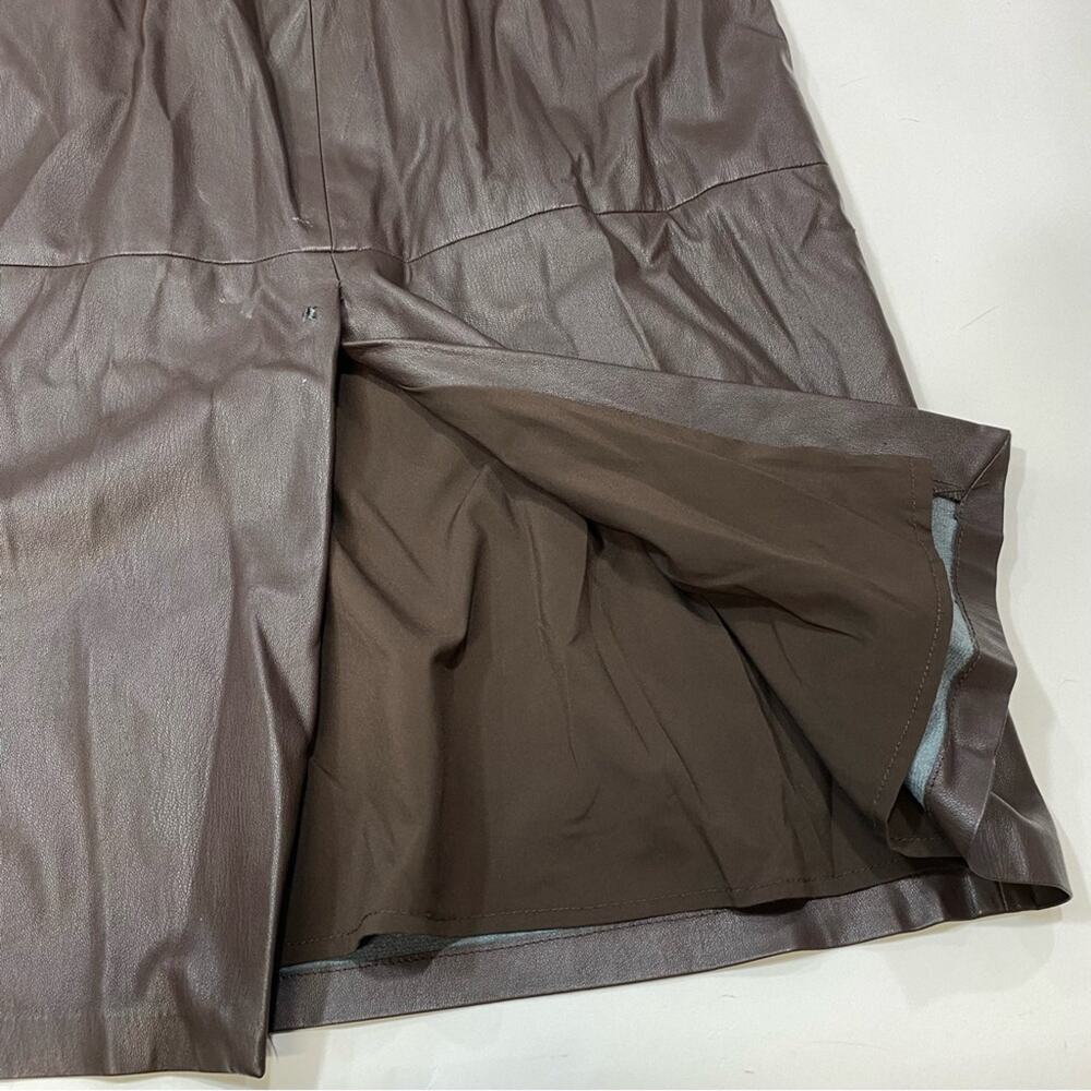 Adam Lippes Leather Sheath Dress Size 4 - Picture 6 of 8